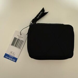 Vera Bradley Black Quilted Compact Pill Case and Headband